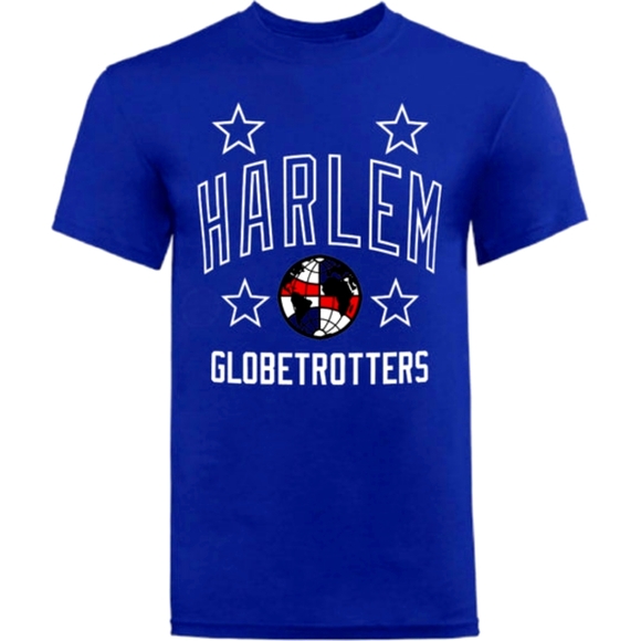 Harlem Globetrotters Adult Blue T-shirt Small s 2025 - Picture 1 of 6